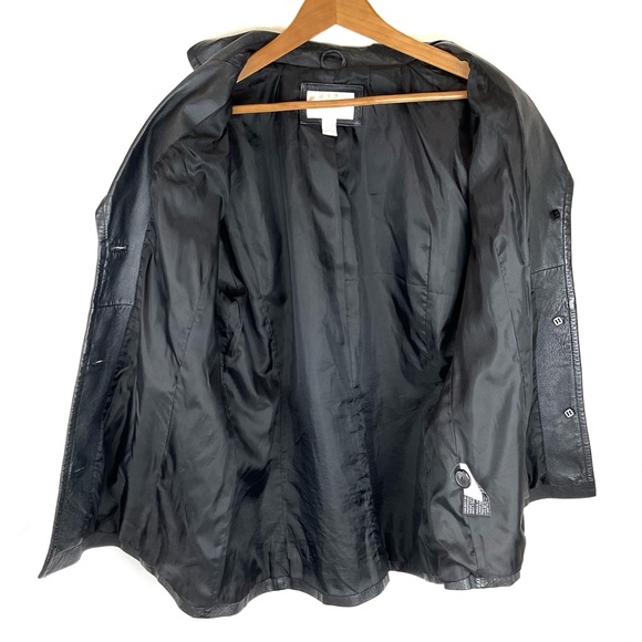 Worthington Vintage Black Leather Blazer - Picture 8 of 8